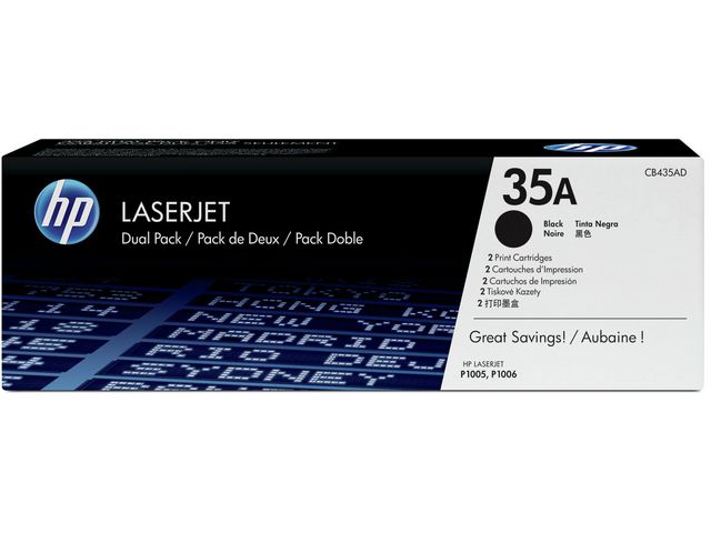 HP Toner CB435AD 35A 3K svart 2/fp