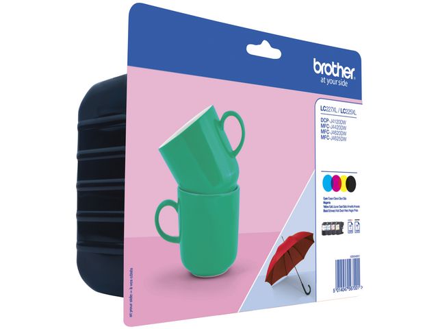 Brother Bläckpatron LC227XVAL 4/fp | Toner och bläck - Bläckpatroner - Bläckpatroner Brother | Kontorsexperten