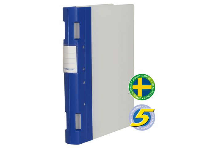 KEBA Gaffelpärm Ergo A4 40mm blå/neutral | Kontorsmaterial - Pärmar och register - Gaffelpärmar i plast | Kontorsexperten
