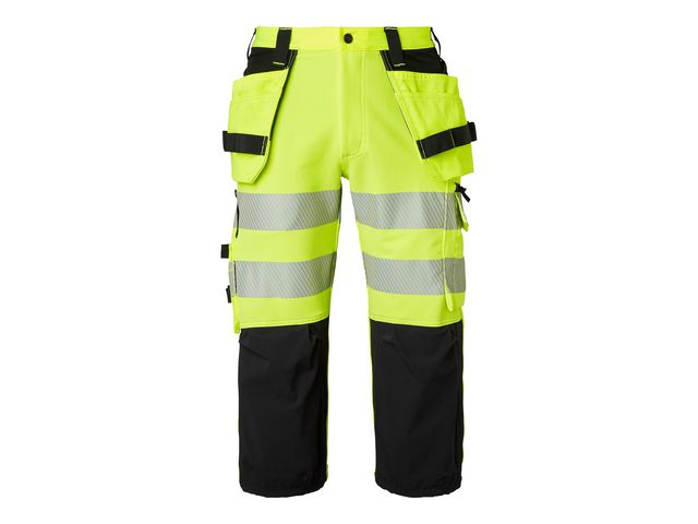 TOP SWEDE Hantverksbyxa 3/4 stretch varsel kl2 C48 | Arbetskläder - Varselkläder - Varselbyxor | Kontorsexperten