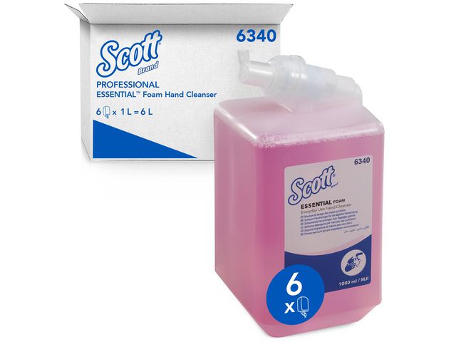 Scott® Skumtvål Essential rosa 1l 6/fp | Städ och hygien - Tvål och hygien - Hygiensystem - Kimberly Clark | Kontorsexperten