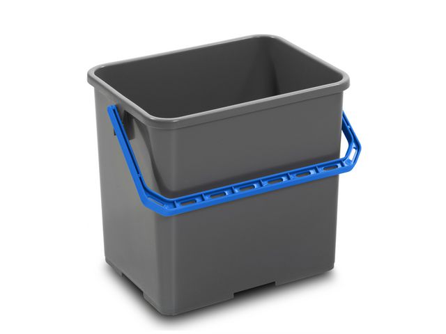 NORDEX Hink med blått handtag grå 6l | Städ och hygien - Städredskap - Hinkar och tillbehör | Kontorsexperten