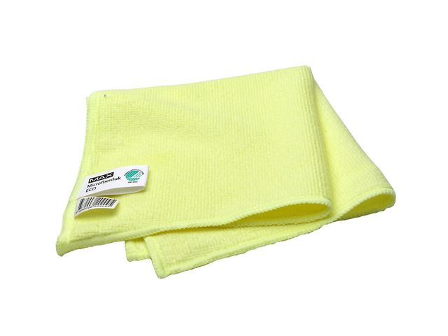 MAX Mikrofiberduk ECO 32x32cm gul 10/fp | Städ och hygien - Städdukar och diskdukar - Städdukar - Mikro | Kontorsexperten