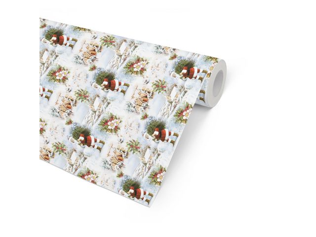 HEDLUNDS OF SWEDEN Julpapper 57cmx154m White Christmas | Emballage och lagerutrustning - Presentinslagning - Presentpapper och Julpapper | Kontorsexperten