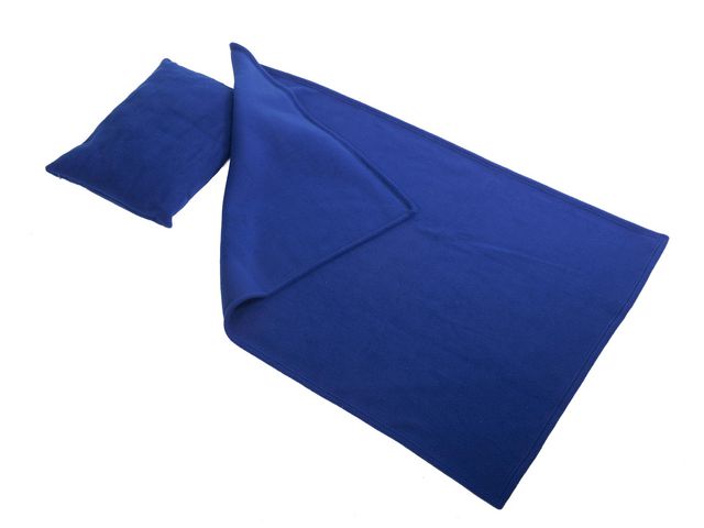 Vilset kudde och filt blå | Skolmöbler och inredning - Vila och sova - Sängar, madrasser och tillbehör | Kontorsexperten