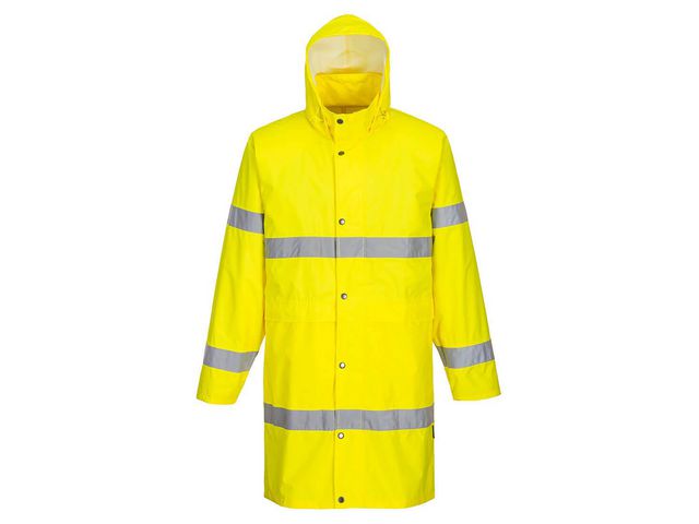 PORTWEST® Regnkappa varsel H442 kl3 gul 2XL | Arbetskläder - Varselkläder - Varselregnkläder | Kontorsexperten