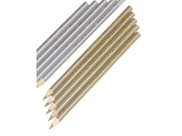 Faber-Castell Färgpenna, Classic, triangelformad pennkropp, guld 5/fp | Skola och förskola - Pennor och tillbehör - Färgpennor - Standard | Kontorsexperten