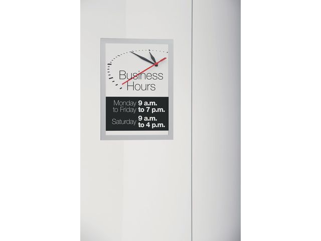 DURABLE Magnetram DURAFRAME SUN UV A4 silver2/fp | Kontorsmöbler och inredning - Tavlor ställ och ramar - Magnet ramar | Kontorsexperten