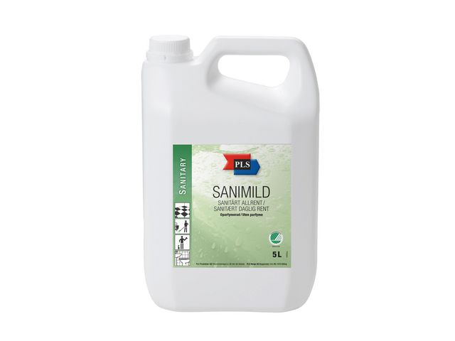 PLS Sanitetsrengöring Sanimild oparfymerad 5L | Städ och hygien - Rengöringsmedel - Sanitetsrent | Kontorsexperten