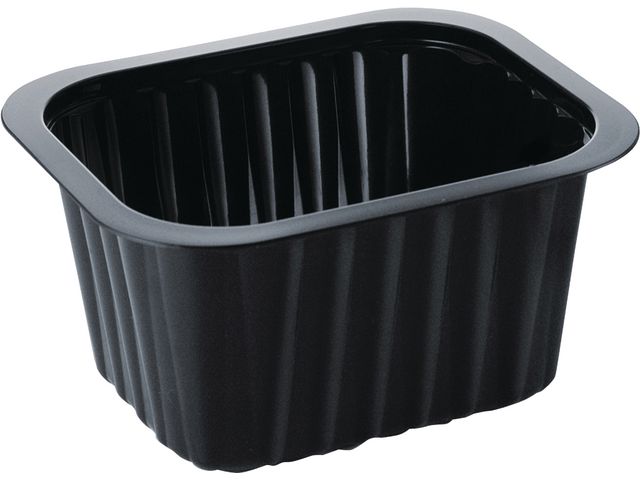 DUNI Matbehållare, Duniform, 630 ml, engångsbruk, 138 x 114 x 70 mm, svart 276/fp | Kök och servering - Engångsartiklar - Take Away | Kontorsexperten