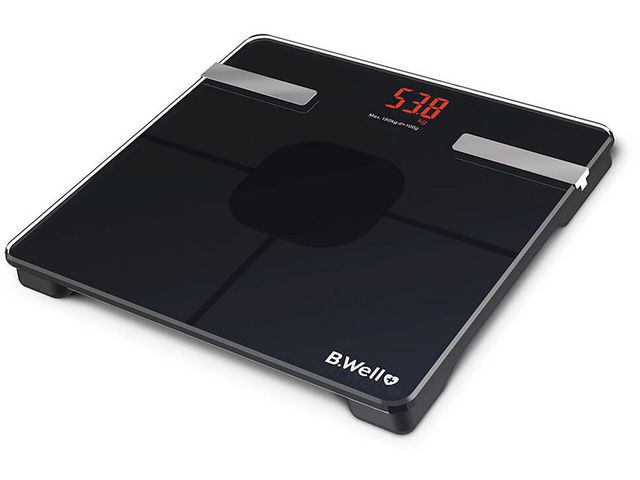 B.WELL Badrumsvåg B.WELL kroppsfettmätning | Sjukvård och omsorg - Diagnos och behandling - Temperatur vikt och längd | Kontorsexperten
