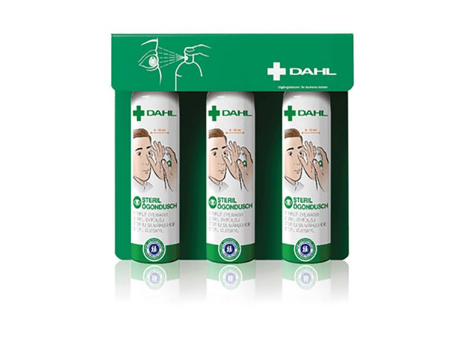 Dahl Medical Ögondusch komplett 3x200ml | Skyddsutrustning - Första Hjälpen - Ögondusch | Kontorsexperten