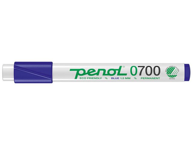 PENOL Märkpenna 0-700 perm 1,5mm blå | Kontorsmaterial - Pennor - Märkpennor - Rund spets | Kontorsexperten
