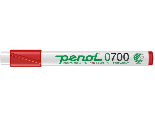PENOL Märkpenna 0-700 perm 1,5mm röd | Kontorsmaterial - Pennor - Märkpennor - Rund spets | Kontorsexperten