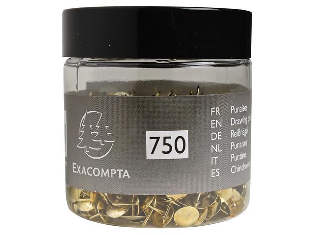 Exacompta Häftstift mässing 750/fp | Kontorsmaterial - Häftstift och kartnålar - Kartnålar | Kontorsexperten