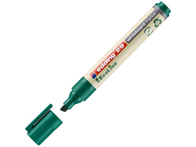 EDDING Whiteboardpenna 29 Ecoline snedskuren spets 1–5mm grön | Kontorsmaterial - Pennor - Whiteboardpennor - Skuren spets | Kontorsexperten