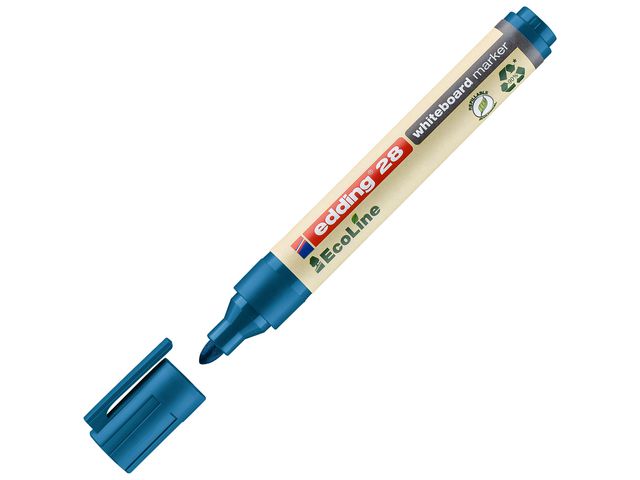 edding Whiteboardpenna 28 Ecoline rund 1,5-3mm blå | Kontorsmaterial - Pennor - Whiteboardpennor - Rund spets | Kontorsexperten