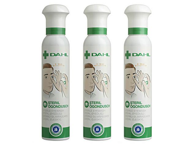 DAHL MEDICAL Ögondusch 250ml refill 3/fp | Skyddsutrustning - Första Hjälpen - Ögondusch | Kontorsexperten