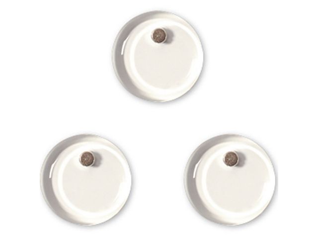 Bi-Office Chrystal-magneter, genomskinliga, 30 mm 3/fp | Kontorsmöbler och inredning - Whiteboardtavlor och tillbehör - Magneter | Kontorsexperten