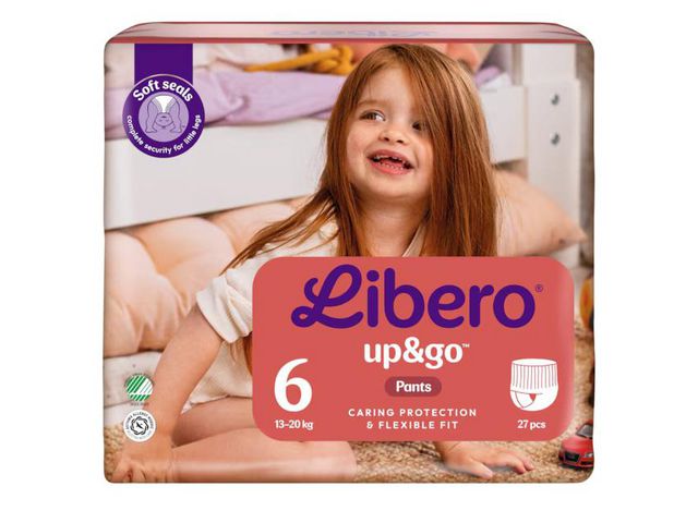 LIBERO Blöja Up&Go 6 S2 13-20kg 27/fp | Sjukvård och omsorg - Hygien - Barnblöjor | Kontorsexperten
