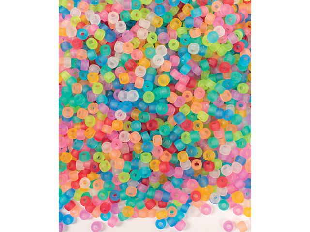 PLAYBOX Plastpärlor Kongo transparenta 1000/fp | Skola och förskola - Hobbymaterial - Pärlor | Kontorsexperten
