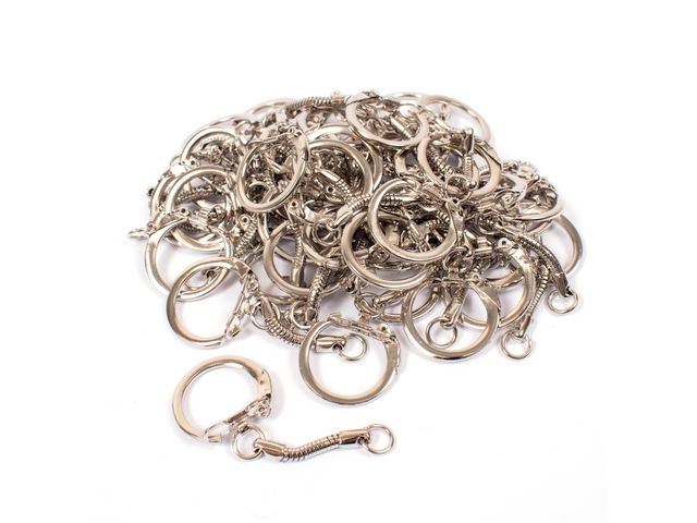 PLAYBOX Nyckelringar med kedja 50/fp | Skola och förskola - Hobbymaterial - Lås, hakar, öglor och ringar | Kontorsexperten