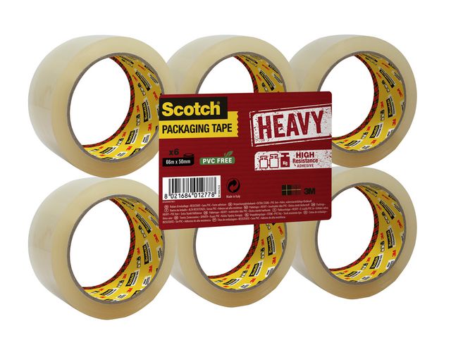 Produktfoto för Scotch® Packtejp Heavy 50mmx66m Klar