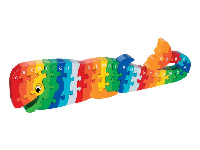 Pussel A-Ö Valen i trä | Skola och förskola - Lekmaterial - Pussel - Askpussel | Kontorsexperten