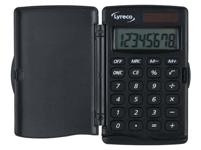 Lyreco Miniräknare Nomad 8 Siffror | Kontorsmaskiner - Räknare - Miniräknare | Kontorsexperten