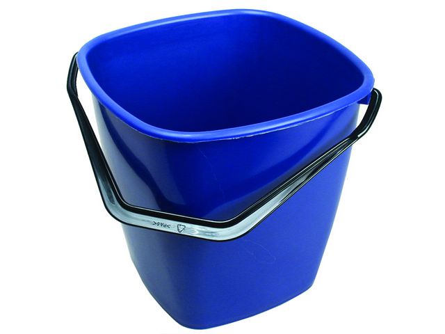 Hygienteknik Hink fyrkantig blå 9,5l | Städ och hygien - Städredskap - Hinkar och tillbehör | Kontorsexperten