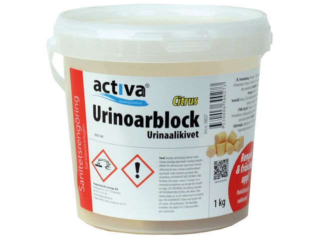 Activa Urinoarblock Citron (ca 50st) 1kg | Städ och hygien - Luktförbättrare - Doftblock och plattor | Kontorsexperten