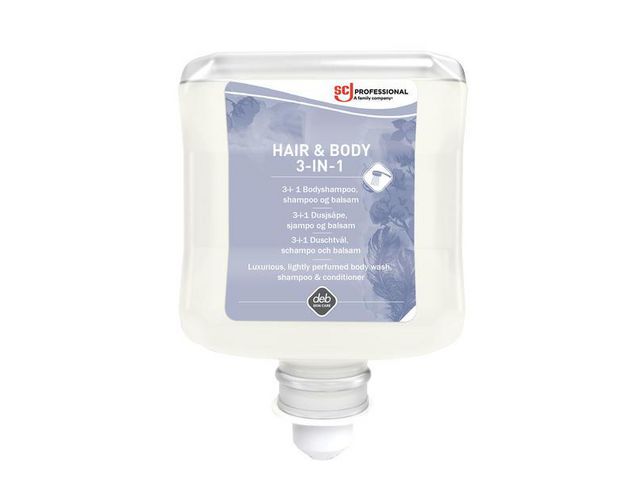 SC Johnson PPROFESSIONAL Duschtvål Refresh Lux 3in1 HairoBody 1L | Städ och hygien - Tvål och hygien - Hygiensystem - Deb | Kontorsexperten