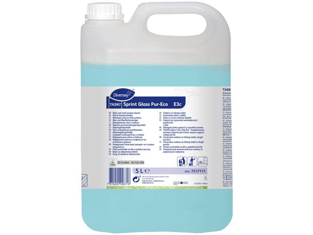 Taski Fönsterputs Sprint Glass Pur-Eco E3c 5L | Städ och hygien - Fönsterrengöring - Fönsterputsmedel | Kontorsexperten