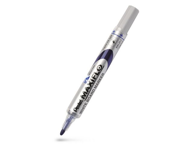 Pentel Whiteboardpenna Maxiflo rund blå | Kontorsmaterial - Pennor - Whiteboardpennor - Rund spets | Kontorsexperten