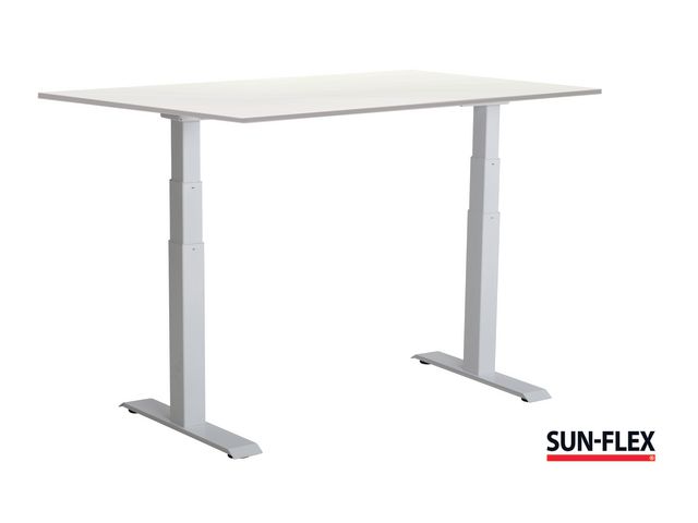 SUN-FLEX® Bord VI höj/sänk 160x80 vit/vit | Kontorsmöbler och inredning - Bord och hurtsar - Skrivbord - Höj/sänkbar | Kontorsexperten