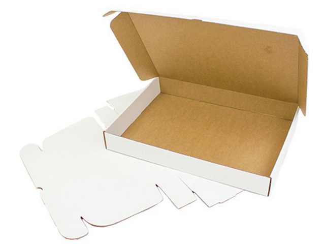 Boxon E-handelslåda 200x140x95mm vit ES19 | Emballage och lagerutrustning - Lådor och well - E-handelslådor | Kontorsexperten
