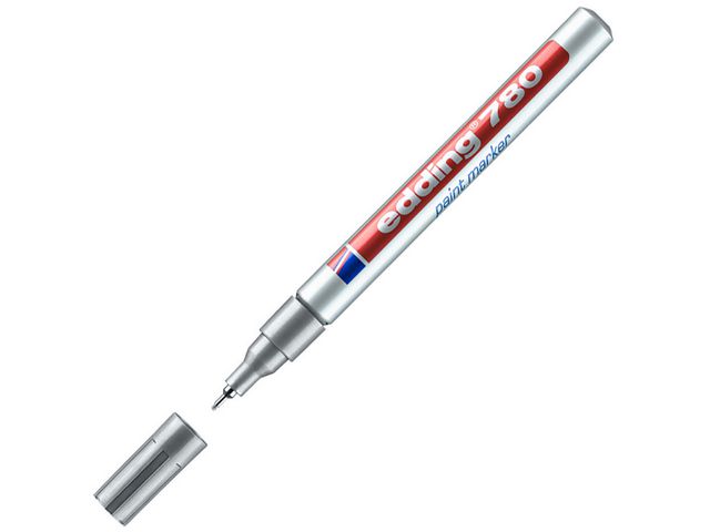 edding Märkpenna 780 Paint Marker 0,8 mm silver | Kontorsmaterial - Pennor - Märkpennor - Rund spets | Kontorsexperten