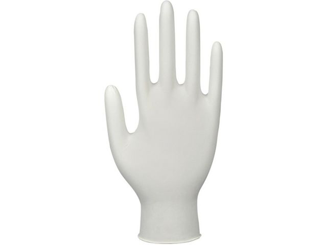 ABENA Nitrilhandske puderfri vit XS 150/fp | Skyddsutrustning - Engångshandskar - Nitrilhandskar | Kontorsexperten