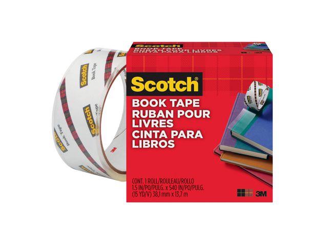 SCOTCH Boktejp reparation 38,1mm x 13,7m | Kontorsmaterial - Tejp lim och häftmassa - Tejp - Övrigt | Kontorsexperten
