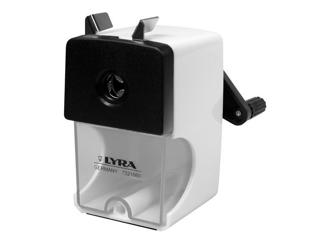 LYRA Pennvässare bordsmodell svart/vit | Skola och förskola - Pennor och tillbehör - Pennvässare | Kontorsexperten