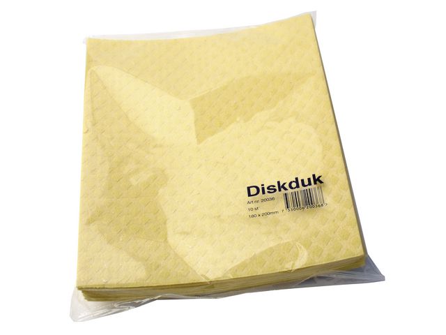 MAX Diskduk gul 10/fp | Städ och hygien - Städdukar och diskdukar - Diskdukar och svampdukar | Kontorsexperten