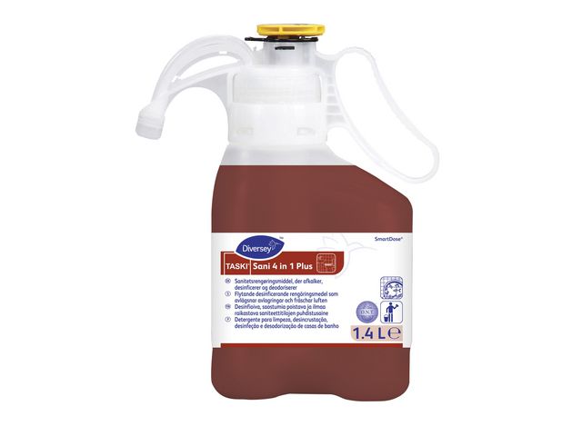 Taski Sanitetsrent Sani 4in1 Plus 1,4L | Städ och hygien - Rengöringsmedel - Sanitetsrent | Kontorsexperten