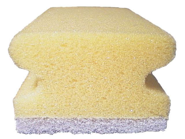 Hygienteknik Rengöringssvamp med grepp vit