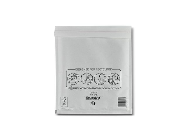 Mail Lite® Bubbelpåse E/2 220x260mm remsa 100/fp | Emballage och lagerutrustning - Kuvert och postemballage - Bubbelpåsar | Kontorsexperten