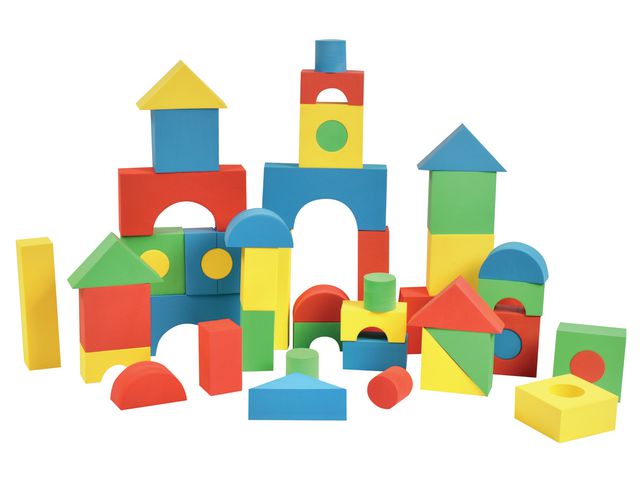 MYPAUZE Mjuka byggklossar liten färgade 56 delar | Skola och förskola - Lekmaterial - Bygglek, konstruktion och mosaik | Kontorsexperten