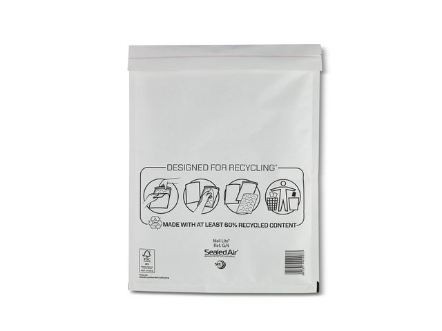 Mail Lite® Bubbelpåse G/4 240x330mm remsa 50/fp | Emballage och lagerutrustning - Kuvert och postemballage - Bubbelpåsar | Kontorsexperten