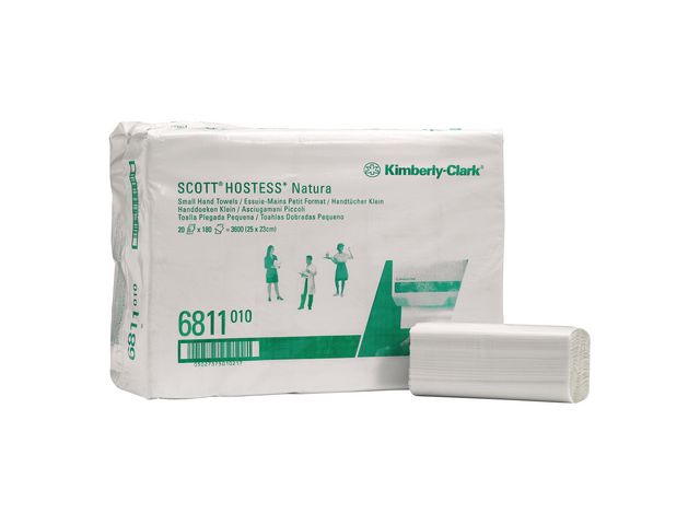 KIMBERLY-CLARK Pappershandduk Natura kedjevikt 2-lagers vit 3800/fp | Städ och hygien - Toalettpapper och torkpapper - Pappershanddukar | Kontorsexperten
