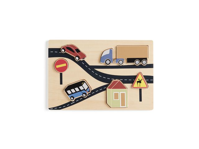 Kids Concept Pussel i trä, 6 bitar | Skola och förskola - Lekmaterial - Pussel - Rampussel | Kontorsexperten