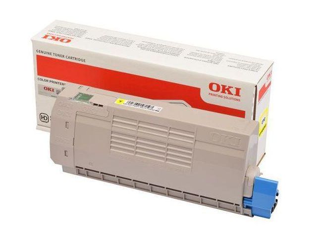 OKI Toner C712 46507613 Gul | Toner och bläck - Tonerkassetter - Toner OKI | Kontorsexperten