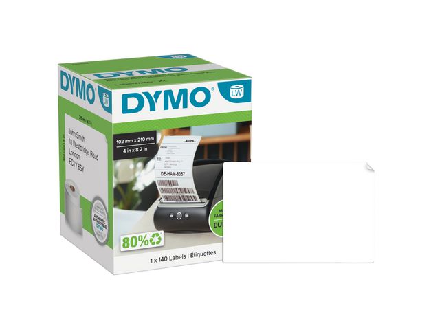 DYMO Etikett LW Frakt 102x210mm 140/fp | Kontorsmaskiner - Etikettskrivare och etiketter - Etiketter - Dymo | Kontorsexperten